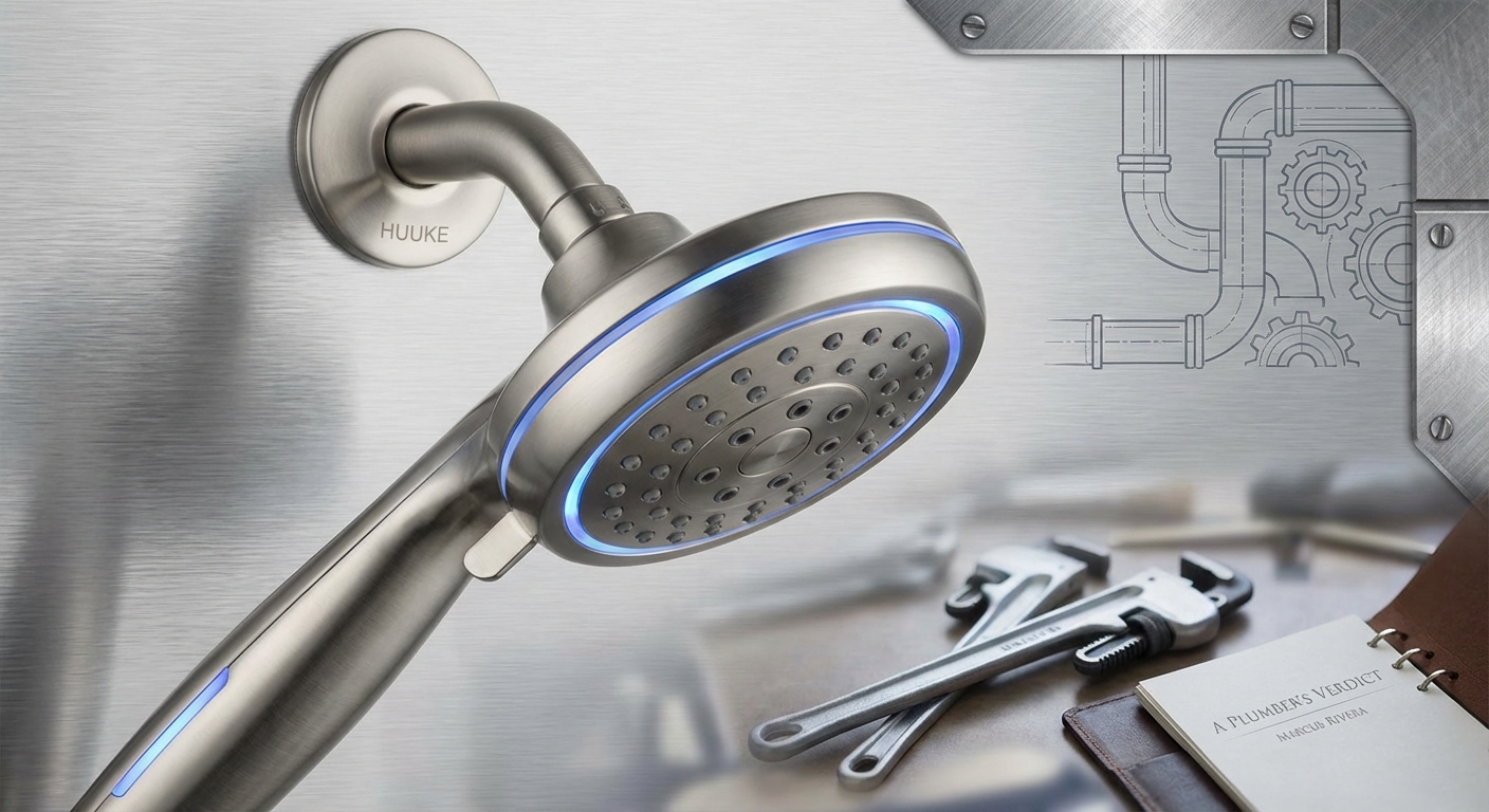 HUUKE Shower Head Review: A Plumber's Verdict on LED Fixtures