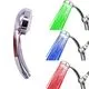 Dogxiong 3-Color Temperature Sensitive LED Shower Head