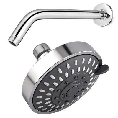 Rulnfichy 4" Chrome High Pressure Shower Head