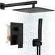 FPXRNG 10-inch Matte Black Rainfall Shower System