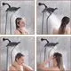 BRIGHT SHOWERS Dual Shower Head 1.8 GPM Matte Black - Image 3