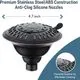 BRIGHT SHOWERS High Pressure Rain Shower Head 1.8 GPM - Image 3