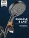Cobbe Metal Shower Head Handheld 3-Mode - Image 3