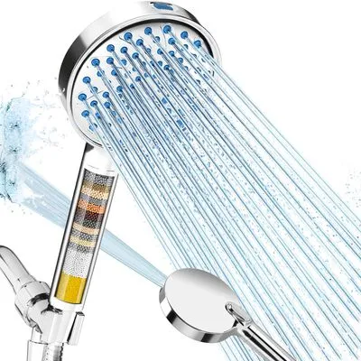 Cobbe Filtered Shower Head Chrome (Round, Built-in Power Wash)
