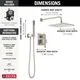 Delta Modern 14 Series 10" Shower System Stainless - Image 2