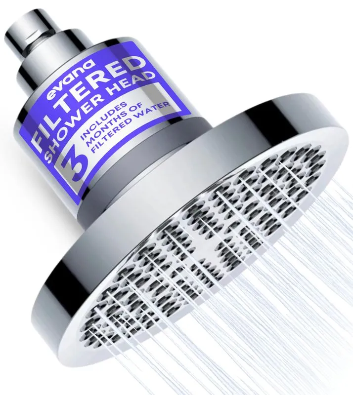 Evana Filtered Shower Head - Chrome