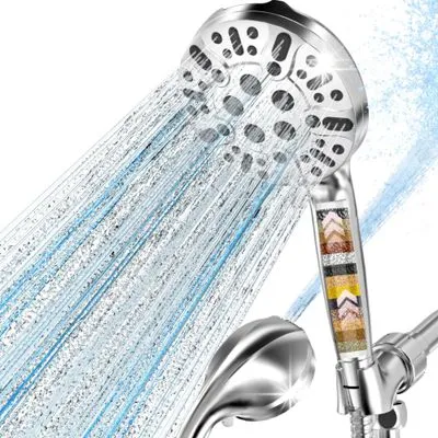AQANakki Filtered Handheld Showerhead Premium Chrome