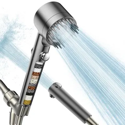 PWERAN Filtered Handheld Shower Head (Gray)