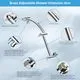 Hibbent 10" Chrome Rain Shower Head with Extension Arm - Image 1
