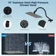 Hibbent 10" Square Matte Black Shower Head Combo - Image 3