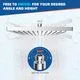 Hibbent 12'' Chrome Square Rainfall Shower Head - Image 4