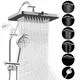 Hibbent 13" Chrome Shower Head Combo
