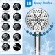 Hibbent 10" Chrome Rainfall Showerhead Combo - Image 1