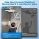 Hibbent 10" Chrome Rainfall Showerhead Combo - Image 4