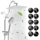 Hibbent 10" Chrome Rainfall Showerhead Combo