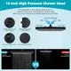 Hibbent 13" Rain Shower Head with Extension Arm, Matte Black - Image 3