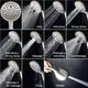 Egretshower High Pressure Handheld Shower Head - Brush Nickel - Image 1