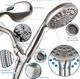Egretshower High Pressure Handheld Shower Head - Brush Nickel - Image 4
