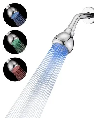 KaiwayInno LED Temperature Color Changing Showerhead - Chrome