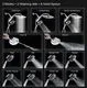 BOZYBO High Pressure Rain Shower Head Chrome 2.5GPM - Image 1