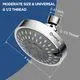 HOPOPRO 5-Mode High Pressure Shower Head - 4 Inch Chrome - Image 2