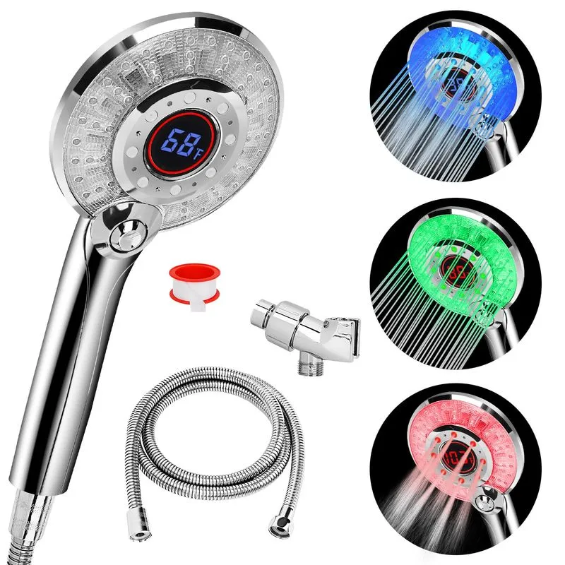 JIEYUMJ LED Color Changing Shower Head