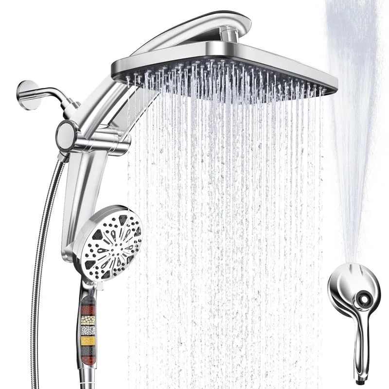 Razime Chrome Dual Shower Head System 12"