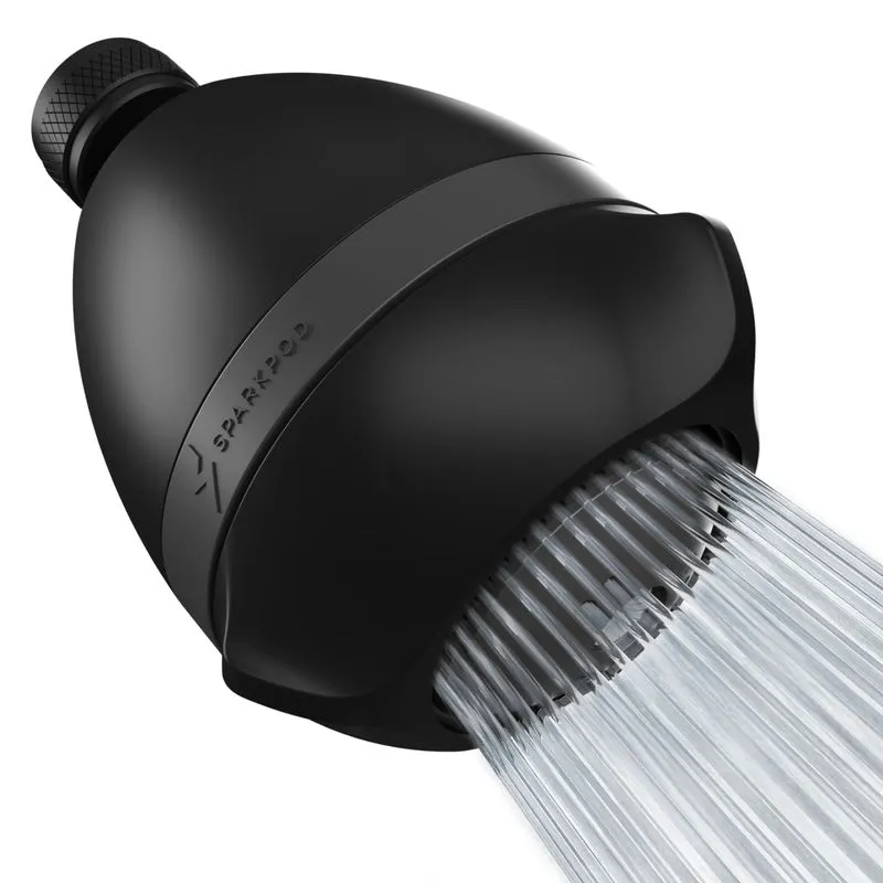 SparkPod 3-Inch High Pressure Shower Head (Midnight Black Matte)