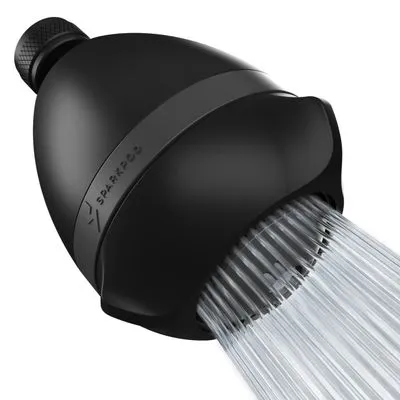 SparkPod 3-Inch High Pressure Shower Head (Midnight Black Matte)
