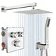 SR SUN RISE 10" Thermostatic Shower System (Brushed Nickel)