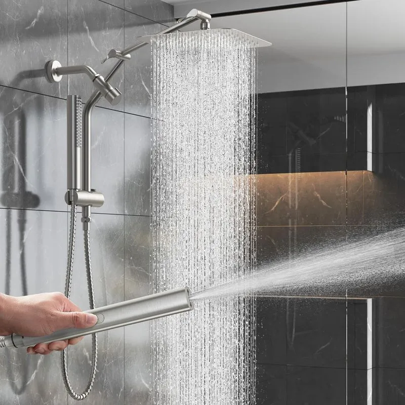 Veken 10" Luxurious Rain Shower Head Combo