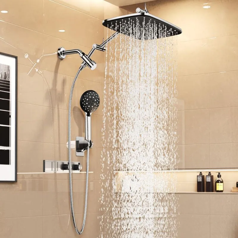 Veken 11.8" Rain Shower Head with Handheld