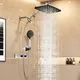 Veken 11.8" Rain Shower Head with Handheld
