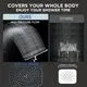 Veken Rain Shower Head with Handheld, 11.8 Inch Chrome - Image 4