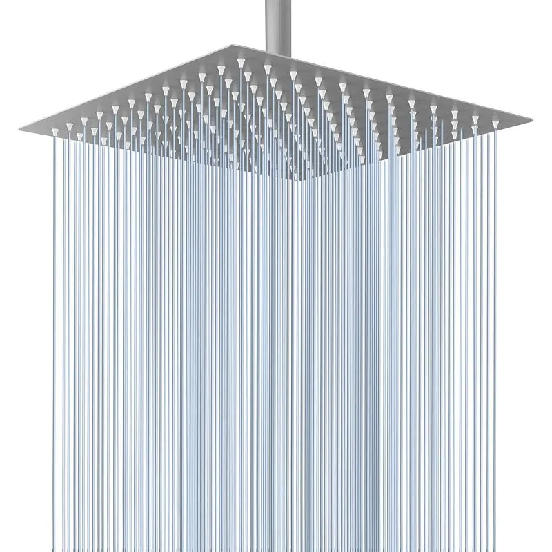 Voolan 12" Brushed Nickel Rain Shower Head