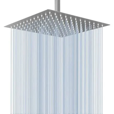 Voolan 12" Brushed Nickel Rain Shower Head