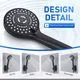 SeaCity Wide Rain Shower Head Black - Image 2