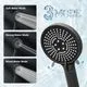 RFOUO Wide Rain Shower Head Matte Black - Image 2